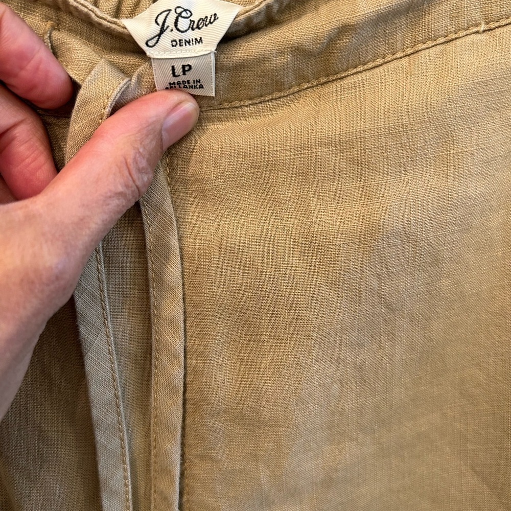 J.Crew Beige Linen Pants